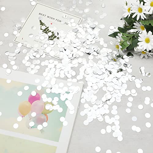 Inn Diary Silver Confetti 10mm Confetti Circles for Party Wedding Decoration 3000 pcs - Image 5
