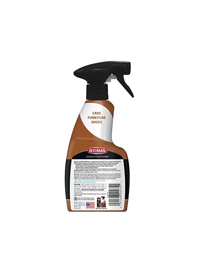 Weiman - Weiman Leather Cleaner and Conditioner for Furniture - Cleans Conditions and Restores Leather Surfaces - UV Protectants Help Prevent Cracking or Fading of Leather Car Seats, Shoes, Purses - Image 1