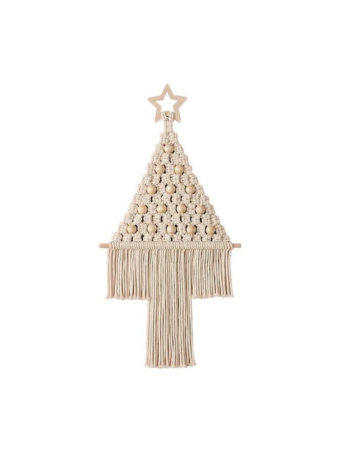 Bluejw New Christmas Decoration Handmade Woven Tapestries Christmas Tree Pendant Handmade DIY Woven Christmas Tree Material Bag  - Image 1