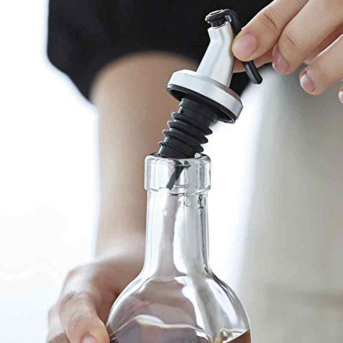 Golden Bird Golden bird International 500 ml Oil Dispenser,Vinegar Cruet Bottle, Air Tight Salad Dressing Cruet Glass Oil Bottle Clear (1) - Image 3