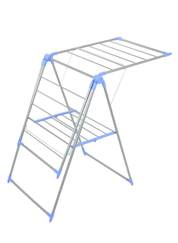 حامل تجفيف الملابس القابل للطي ذو الطبقتين على شكل فراشة - Image 4