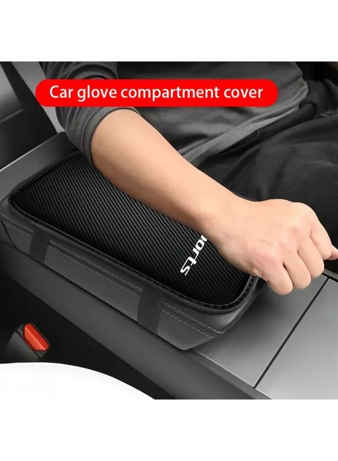 Car Armrest Cushion Pad Ergonomic Arm Support Height Boost Non Slip Grip All Season Use Compatible With Most Vehicles For Drivers Passengers Long Drives Enhanced Posture Reduced Fatigue Vehicle Comfort Accessory Sleek Design 1pc - Image 1