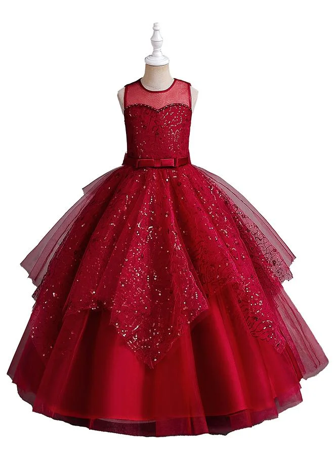 babyqlo Embroidered Tulle Dress
