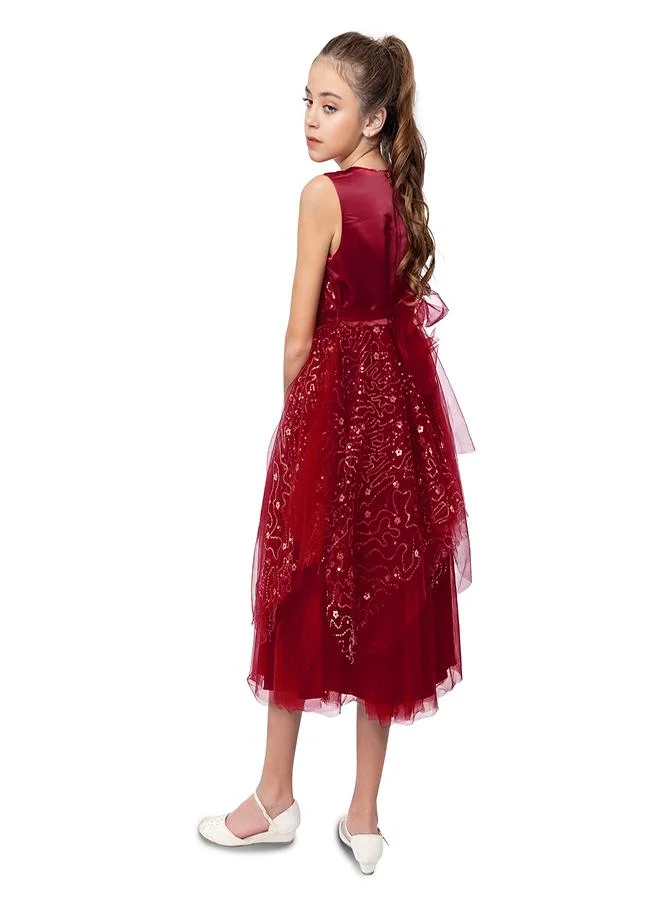 babyqlo Embroidered Tulle Dress