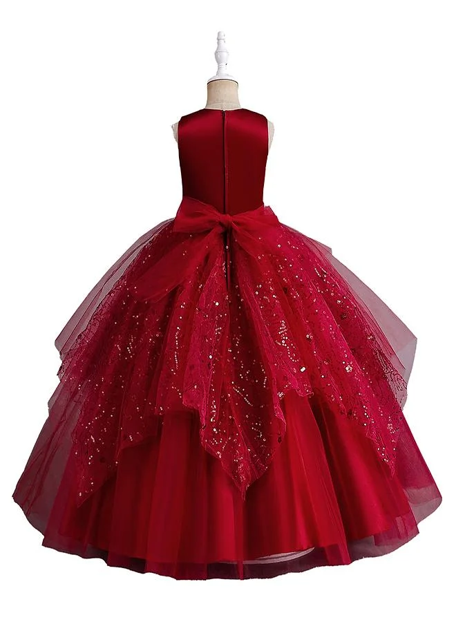babyqlo Embroidered Tulle Dress