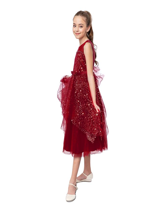 babyqlo Embroidered Tulle Dress - Image 2