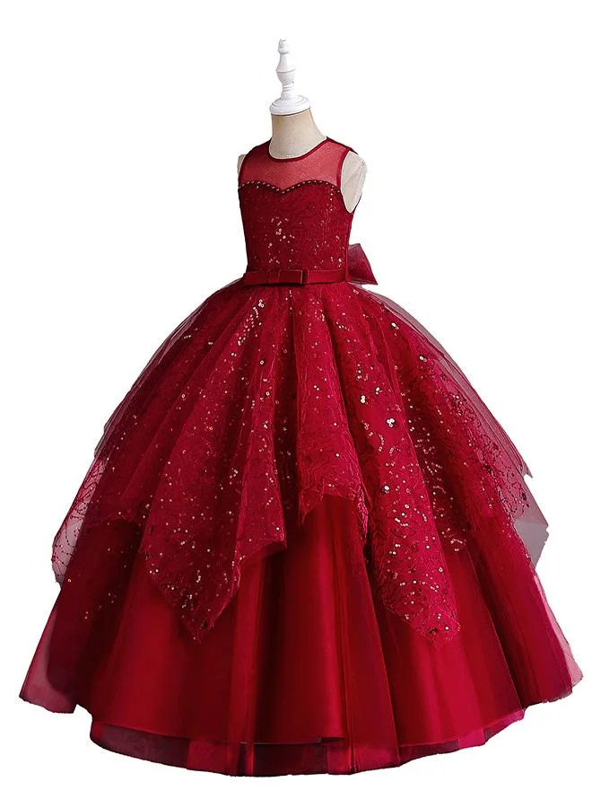 babyqlo Embroidered Tulle Dress