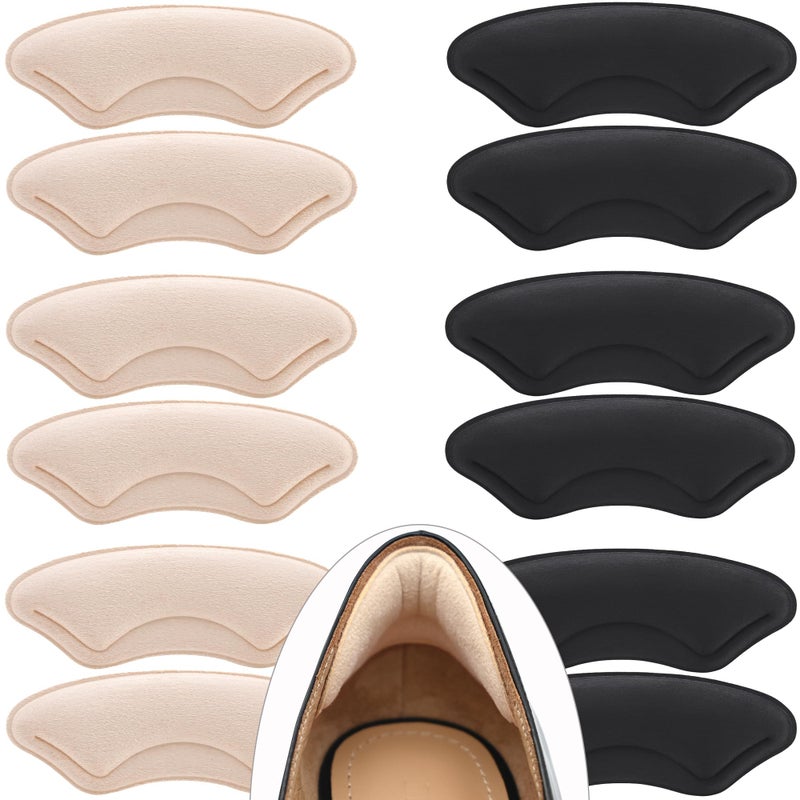 Comfowner 6 Pairs Comfowner Heel Cushion Pads, Comfort Shoe Grips Snugs for Big Shoes Loose Blisters and Pain, Protectors Liners Men Women - Image 1