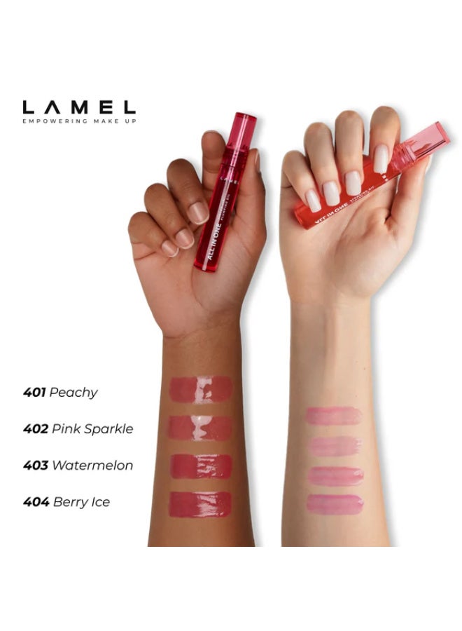لاميل All in One Lip Tinted Plumping Oil №402 Pink Sparkle 402 - Image 4