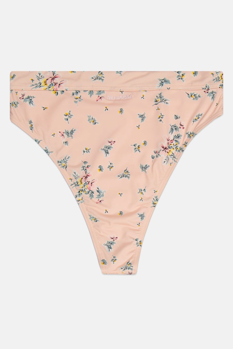 Billabong Women Allover Print Bikini Bottom, Peach Combo  - Image 2