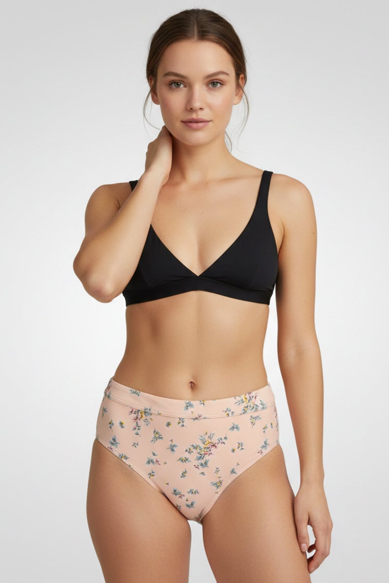 Billabong بيكيني سفلي بطبعة شاملة للنساء، خوخي - Image 1
