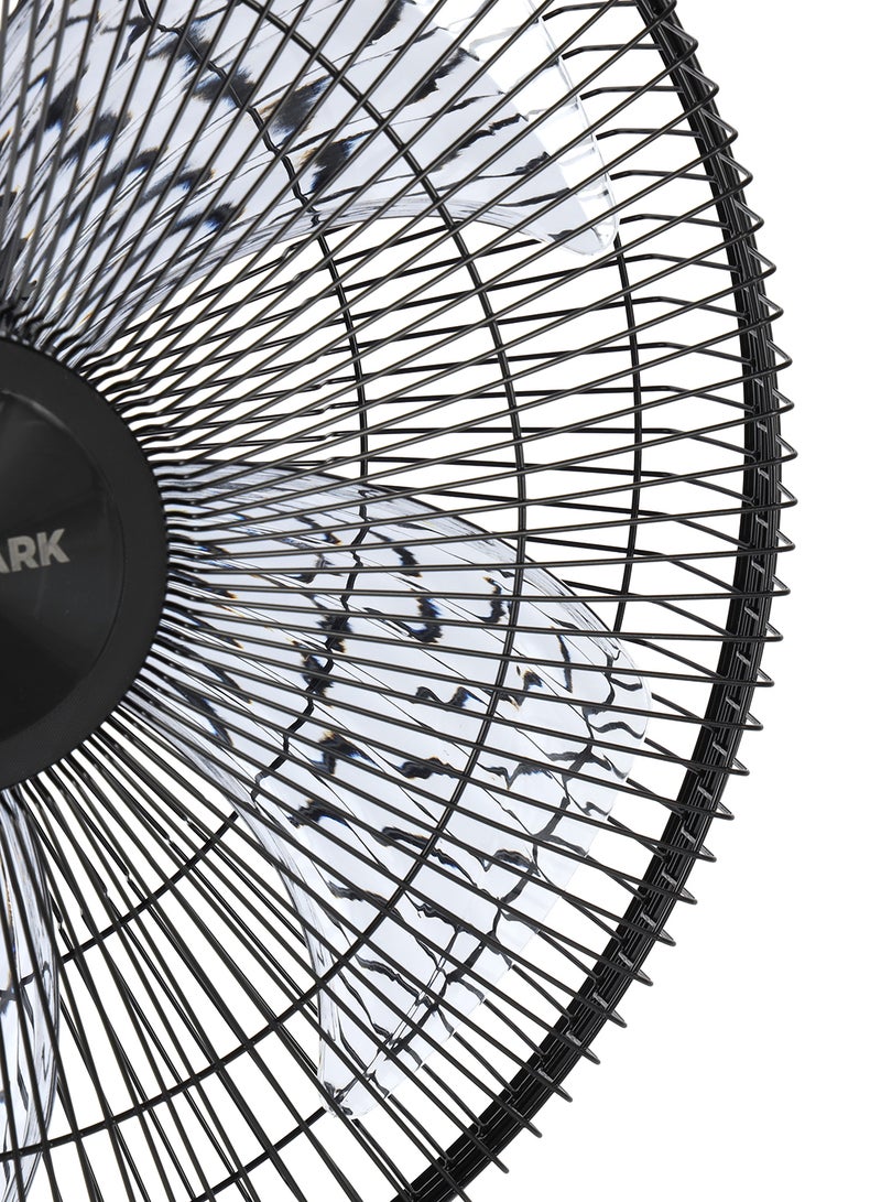 Olsenmark 16 Inch Table Fan with 3 Speed Control, Powerful Super Quiet Motor, Wide Range Oscillation, Poly Coated Safety Grill & High Air Flow 70 W OMF1699F Black - Image 3