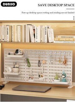 DUNISO 3 Pack Wall Hanging Storage Vertical Hanging Pegboard Wall Organizer With 3 Pegboards and 20 Accessories For Home Office(Black)  - Image 3