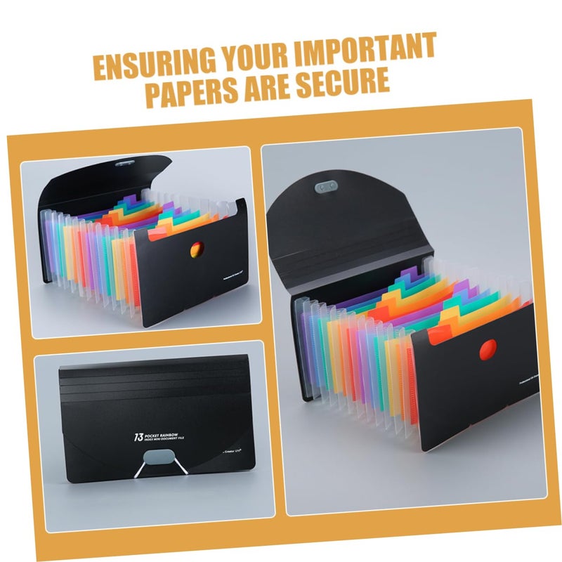 Monthly Bill Organizer For Desk With Portable Document Holder For Cards Checks Coupons Vouchers - Image 4
