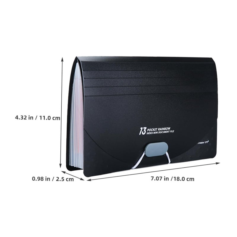 Monthly Bill Organizer For Desk With Portable Document Holder For Cards Checks Coupons Vouchers - Image 3