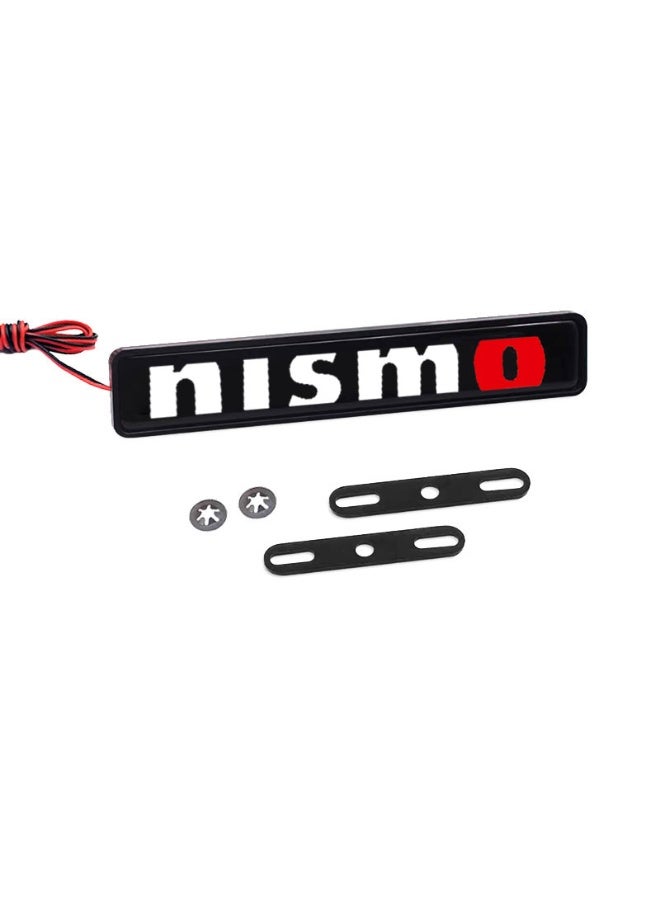Vierex NISMO LED Front Grille Emblem Badge Decorative Light for  Patrol Y62, Juke, Tiida, Teana, GTR, 350Z, 370Z & 240SX – Car Hood Grill LED Logo Accessories - Image 1