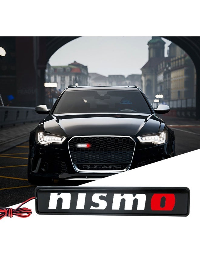 Vierex NISMO LED Front Grille Emblem Badge Decorative Light for  Patrol Y62, Juke, Tiida, Teana, GTR, 350Z, 370Z & 240SX – Car Hood Grill LED Logo Accessories - Image 2