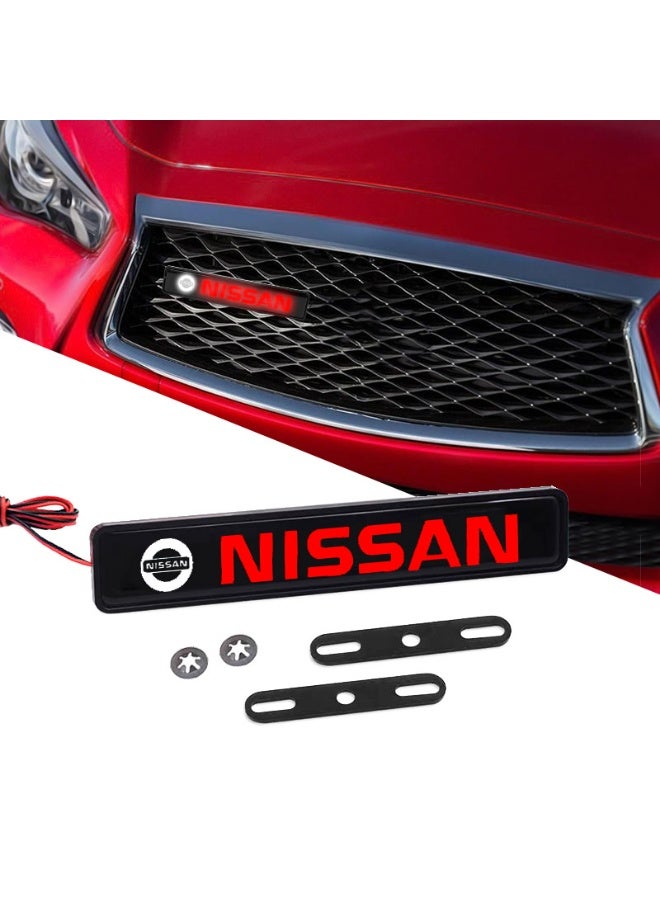 Vierex NISMO LED Front Grille Emblem Badge Decorative Light for  Patrol Y62, Juke, Tiida, Teana, GTR, 350Z, 370Z & 240SX – Car Hood Grill LED Logo Accessories - Image 5