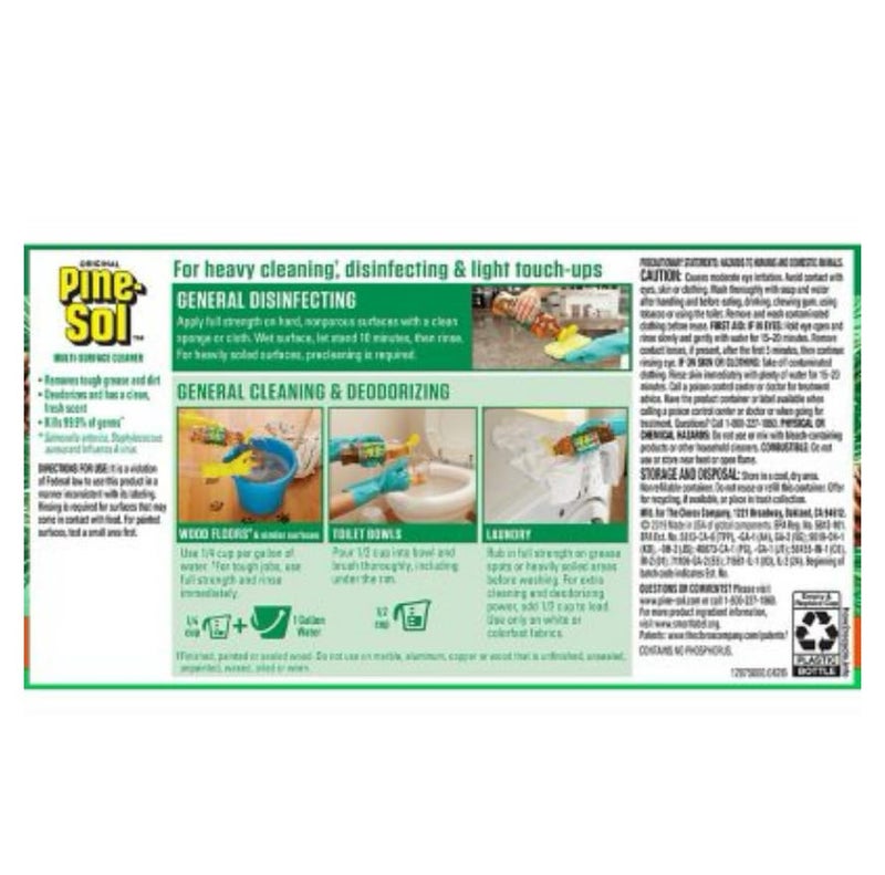 Pine Sol Pine-Sol All Purpose Cleaner Jugs, Pine, 100 Fl Oz, (Pack of 2) - Image 3