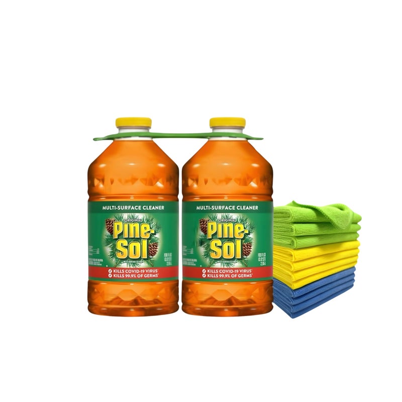 Pine Sol Pine-Sol All Purpose Cleaner Jugs, Pine, 100 Fl Oz, (Pack of 2) - Image 1