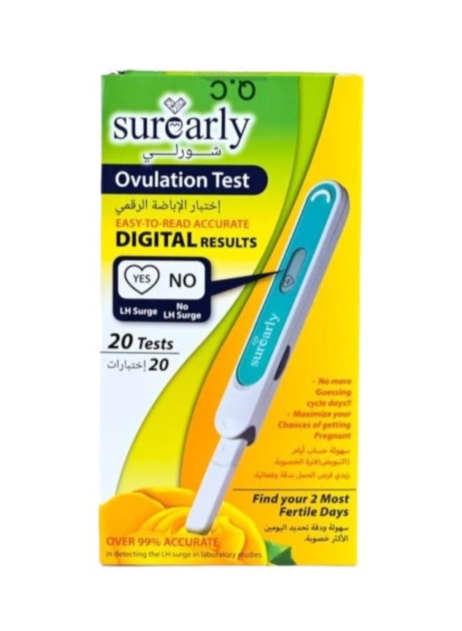 Surearly Surearly Digital Ovulation Test (20 Tests ) 