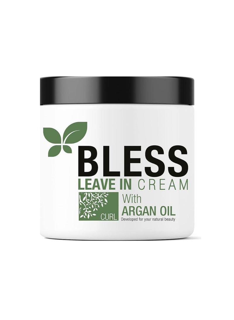 بليس كريم بليس ليف إن مع زيت الأركان – كريم مغذي للشعر للنعومة واللمعان – 180 مل