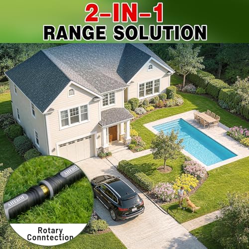 Aheroi Garden Hose 50FT, Flexible Garden Hoses Duo Mode Patented Kink-Free Water Hose with 10 Spray Nozzle, Lightweight Non-Expanding Waterhose for Outside Garden,High-Pressure&Wear-Resistant - Image 5