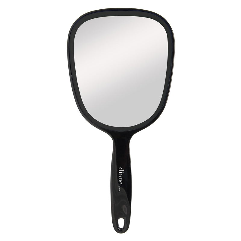 Diane Hand Mirror â€“ Standard 1X Magnification Hand Held Mirror, Single Sided Vanity Makeup Mirror for Women, Men, Salon, Barber, Shaving, and Travel, Medium 5" x 11" In Black - Image 1