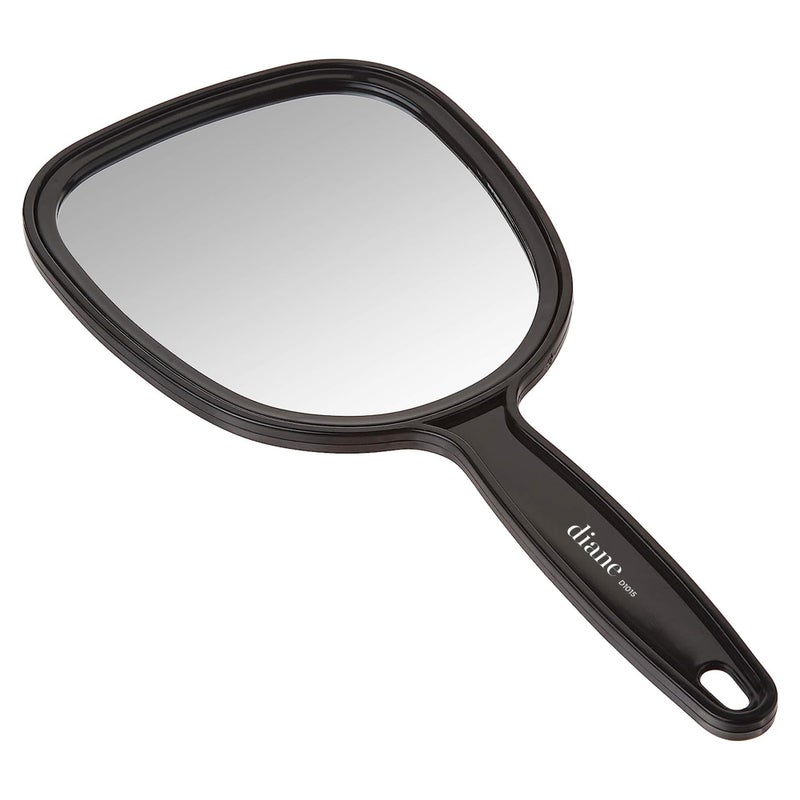 Diane Hand Mirror â€“ Standard 1X Magnification Hand Held Mirror, Single Sided Vanity Makeup Mirror for Women, Men, Salon, Barber, Shaving, and Travel, Medium 5" x 11" In Black - Image 4
