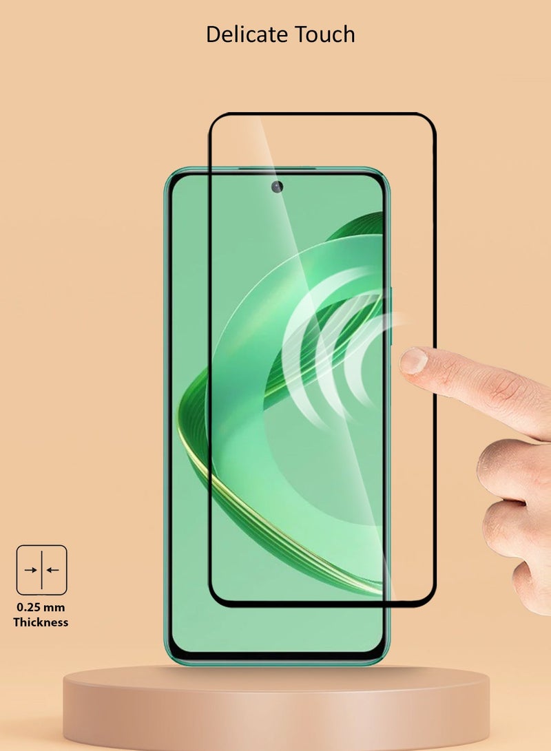 Techie Full Cover 9H Hardness HD Tempered Glass Screen Protector for Huawei nova 12 SE - Anti-Scratch, Anti-Fingerprint, and Bubbles Free Technology - Image 4