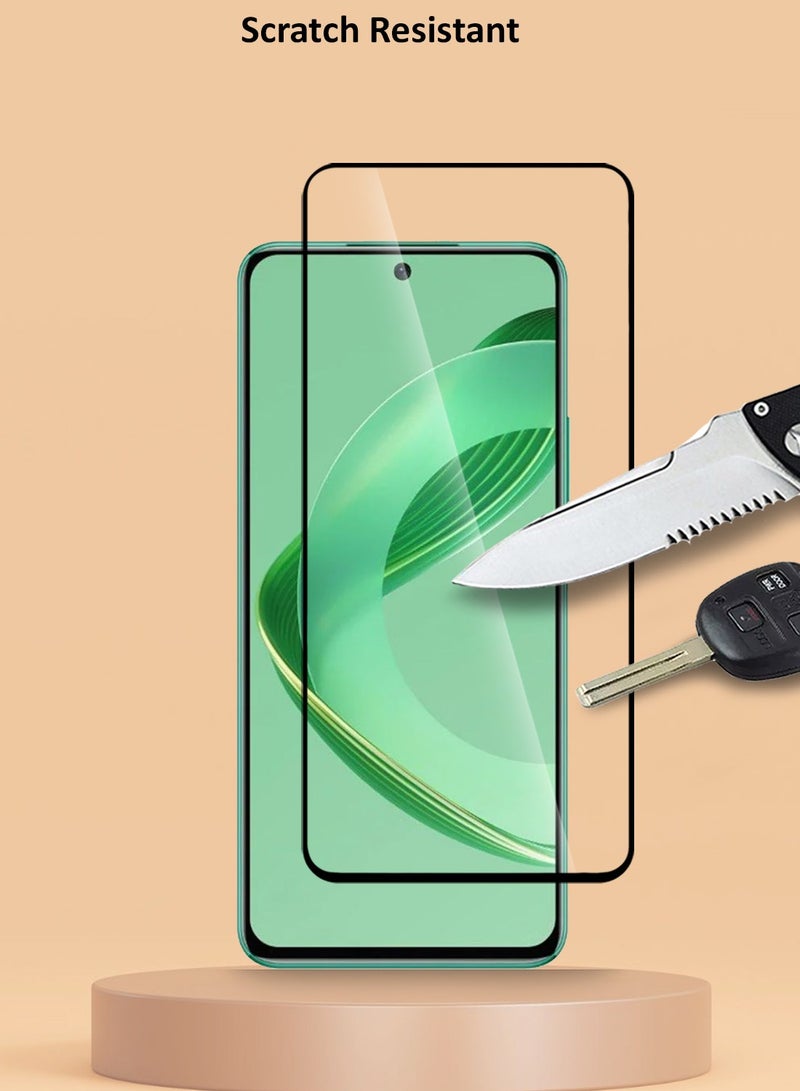 Techie Full Cover 9H Hardness HD Tempered Glass Screen Protector for Huawei nova 12 SE - Anti-Scratch, Anti-Fingerprint, and Bubbles Free Technology - Image 5