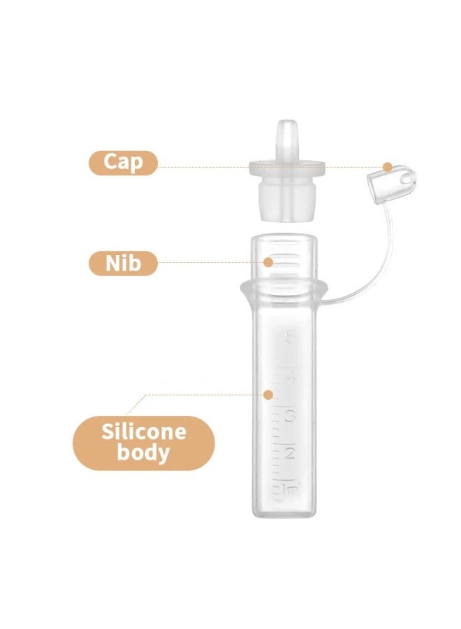Fraupow Colostrum Collection Kit | 6-Pack | Award Winning 5ml Reusable Food-Grade Silicone Colostrum Syringes with Collector | Date Labels | Brush & Carry Case | Includes Midwife Consultation - Image 3