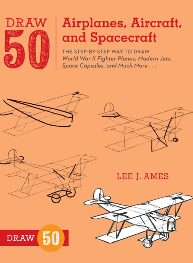 Draw 50 Airplanes, Aircraft, and Spacecraft