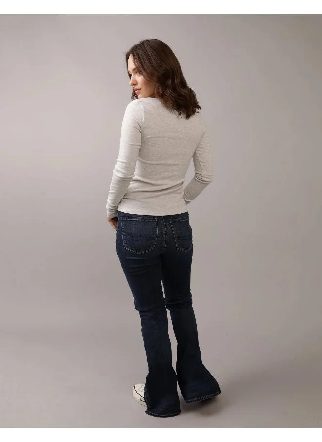 امريكان ايجل AE Next Level Super High-Waisted Flare Jean