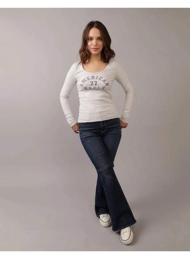 American Eagle AE Next Level Super High-Waisted Flare Jean