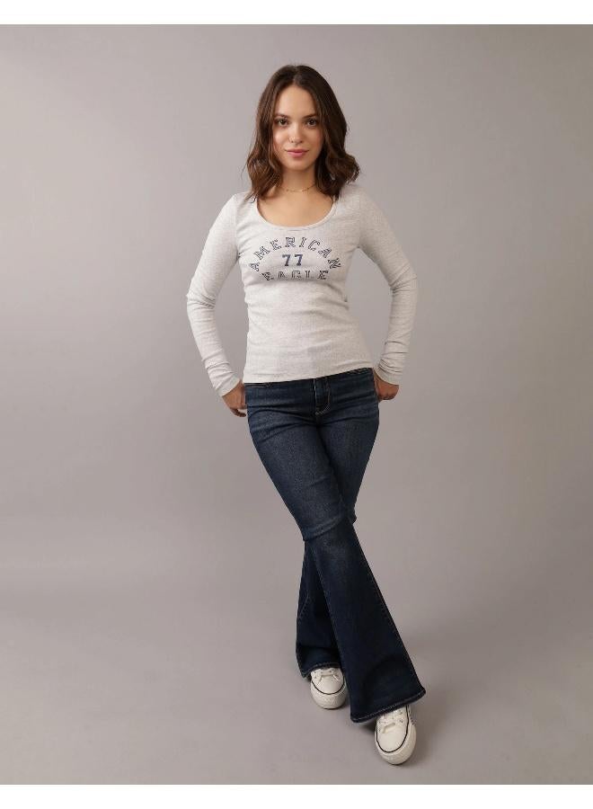 American Eagle AE Next Level Super High-Waisted Flare Jean - Image 1