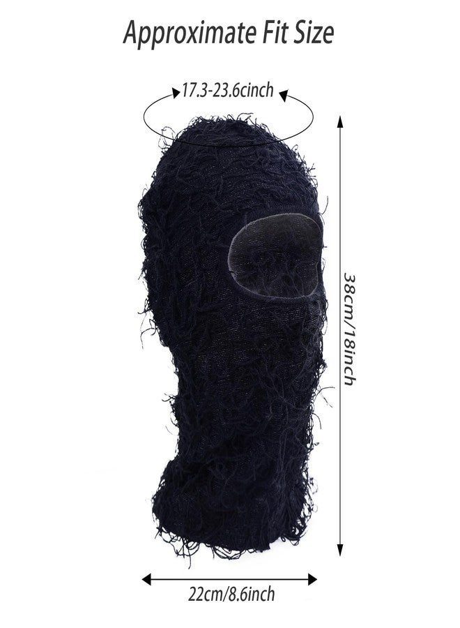 TFTSR 2 Pack Distressed Balaclava Ski Masks for Men,Shiesty Sheisty Masks for Cold Weather,Women Winter Knitted Full Covering - Image 2