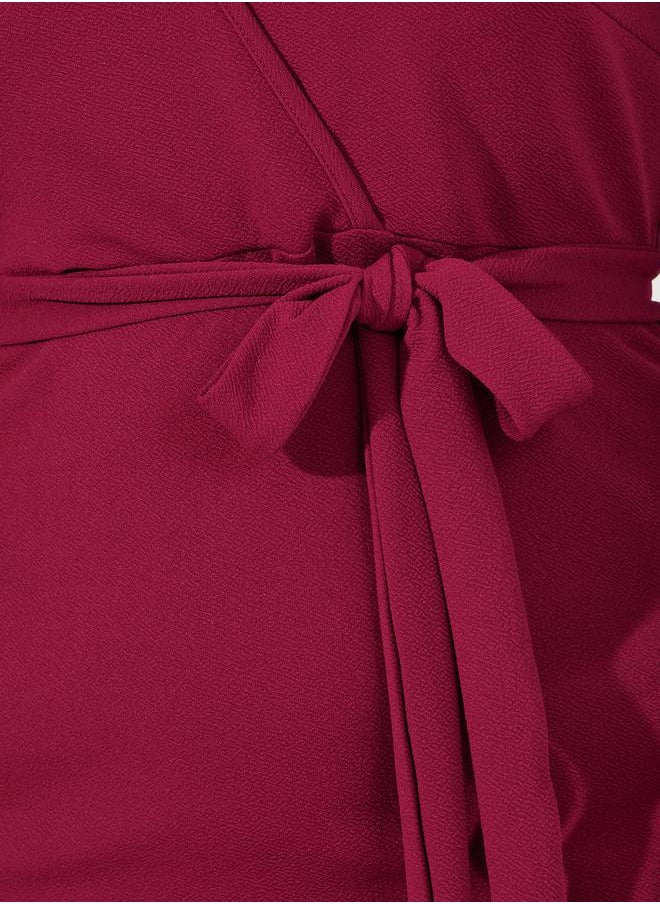 Styli Belted Wrap Dress  - Image 3