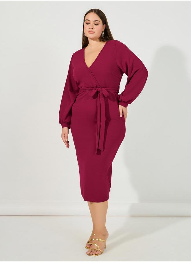 Styli Belted Wrap Dress  - Image 5