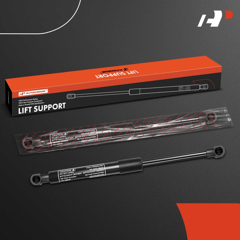 A-Premium Rear Hatch Struts Liftgate Shocks Lift Supports Compatible with Toyota Models - Prius 2004 2005 2006 2007 2008 2009 Hatchback, Extended Length: 19.72" (2-PC Set) - Image 2