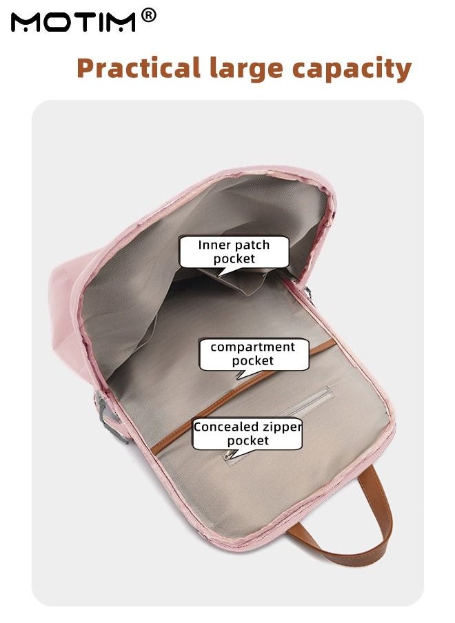 Motim - Laptop Backpack for 13.3 Inch Laptop Women Travel Computer Backpack Business Travel Professional Work College Bag Aesthetic for Suitcase Handle Casual Daypack Backpacks - Image 1