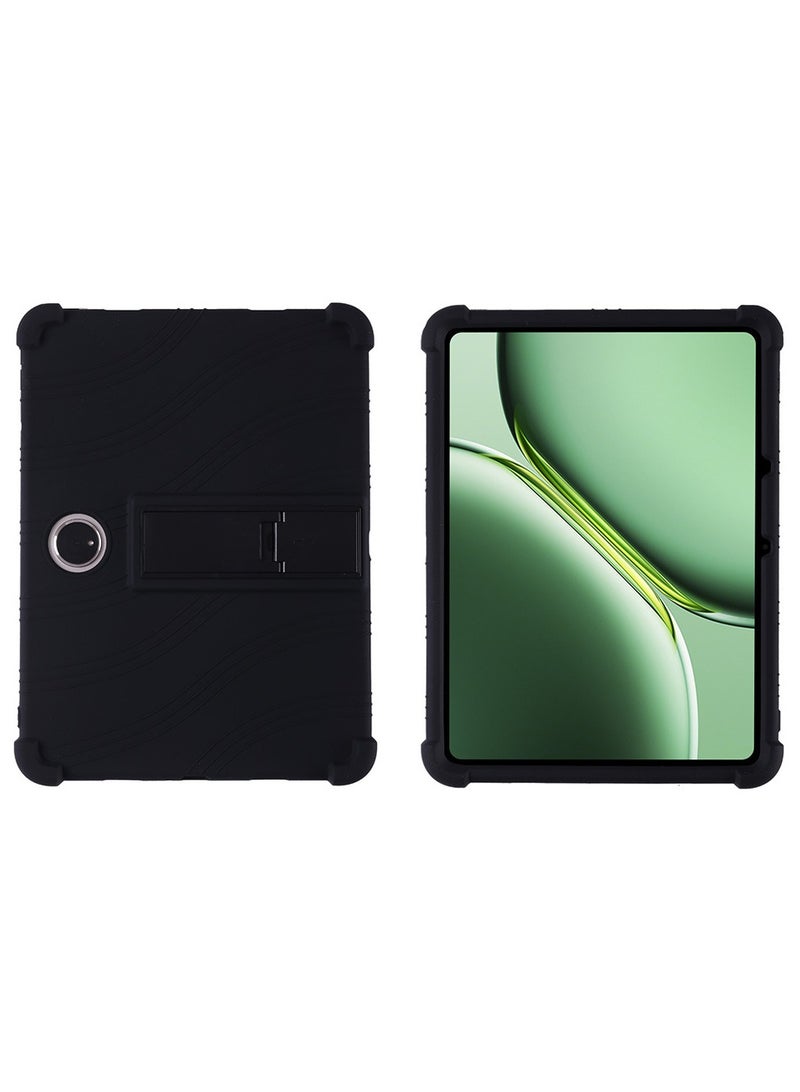 حافظة واقية ضد الصدمات متوافقة مع OnePlus Pad 2 بقياس 12.1 بوصة، تم إصدارها في عام 2024، غطاء سيليكون ناعم مع حامل خلفي.