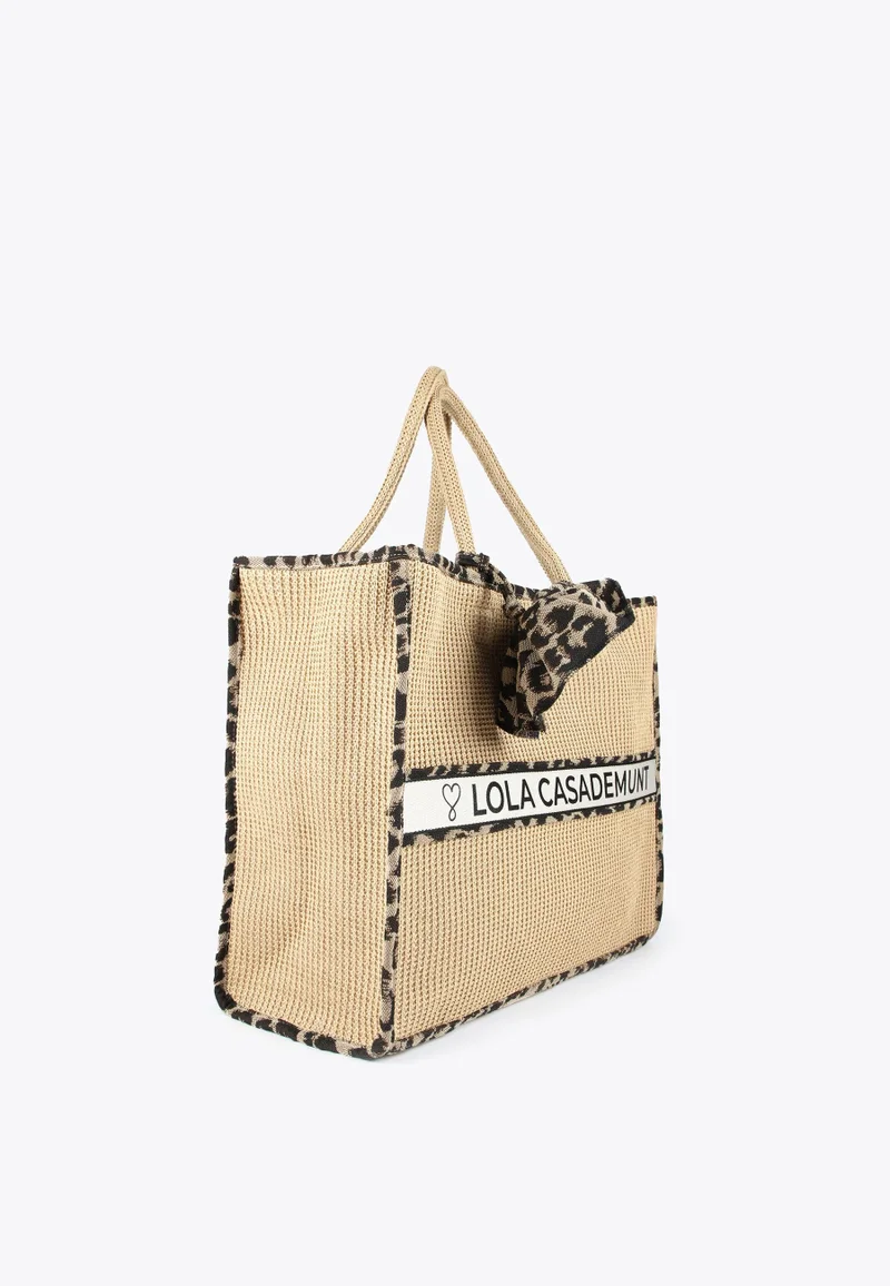 Lola Casademunt Tote With Animal Print Details