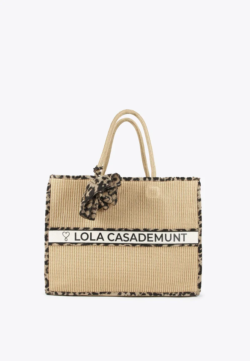 Lola Casademunt Tote With Animal Print Details