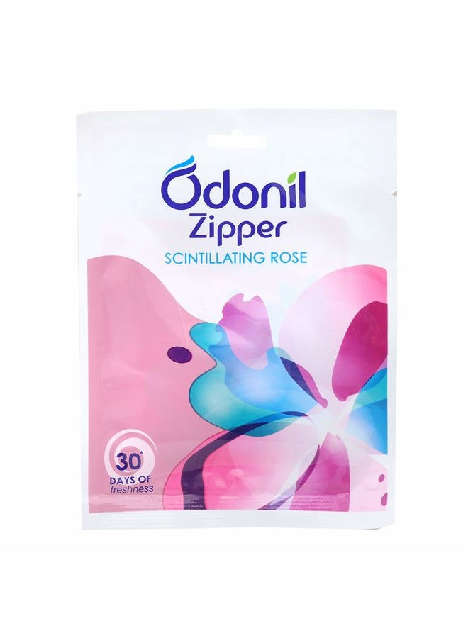 Odonil Bathroom Air Freshener Zipper (Scintillating Rose) - 10g | Instant & Long Lasting Fragrance | Lasts upto 30 days | Germ Protection - Image 4