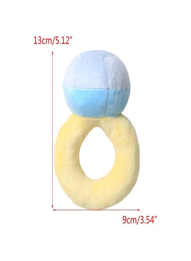 SUQIKMX Dog Squeaky Toy, Engagement Rings Shape Chew Toy | Dental Cleaning Plush Toy for Small, Medium & Large Dogs | Teeth Massage & Gum Health | Indoor/Outdoor Pet Play (B) - Image 2