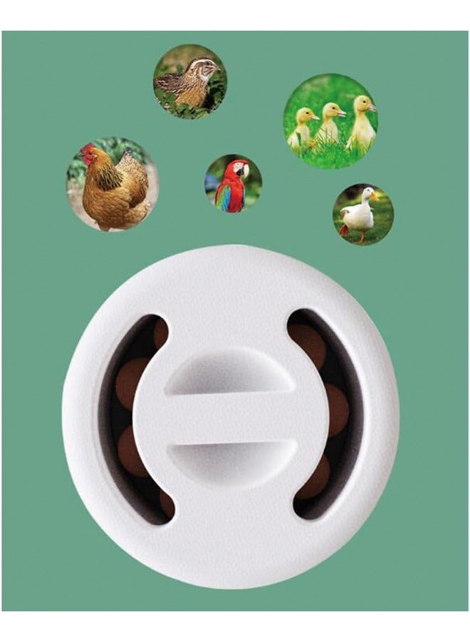 حاضنة 9 بيضات، حاضنة التحكم التلقائي في درجة الحرارة للدواجن، أداة صغيرة من البلاستيك بيونيك سرير مائي، حاضنة بيض طيور المزرعة، لبيض الدجاج والبط والأوز - Image 3