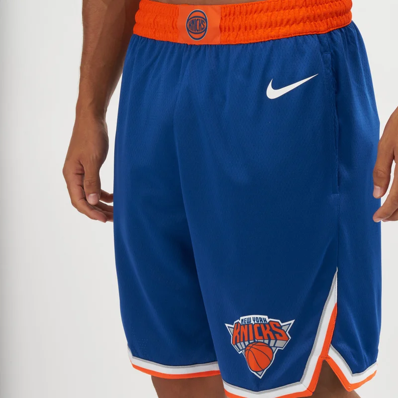 Nike Red Men's NBA New York Knicks Icon Edition Swingman Shorts - 2018 for Men | Best Price UAE