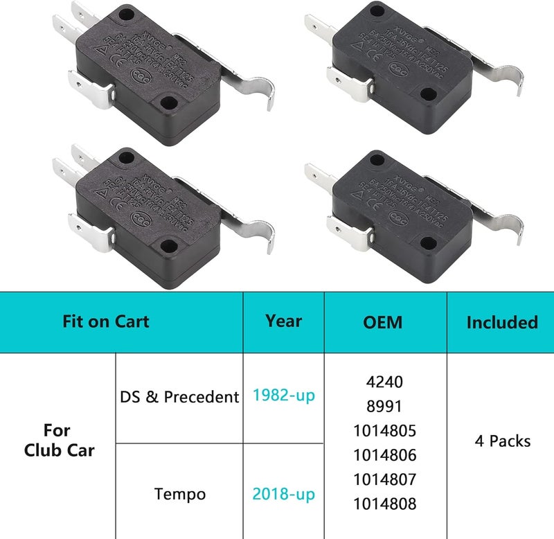 10 ال 0 ال مفتاح صغير لعربة الغولف 10L0L 2/3 سنون 1014807 1014808 لسيارة النادي DS Precedent - Image 4