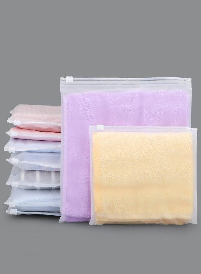 Svaldo Swimsuit Bag, 25 Pcs 10x8 inch Frosted Zipper Clothing Bags, Poly Bags for Shipping, Packaging, Travel Ziplock Bags, Waterproof Plastic Bags for Clothes, T Shirt, Jewelry, 3 Mil - Image 1